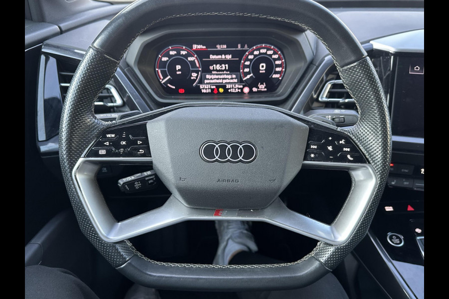 Audi Q4 Sportback e-tron 50 quattro S edition 77 kWh 3X S-LINE| SOH 93% | LEER |MATRIX LED| ADAPTIVE CRUISE CONTROL | LEDER | ELEKTRISCHE ACHTERKLEP| CAMERA| 21 INCH!