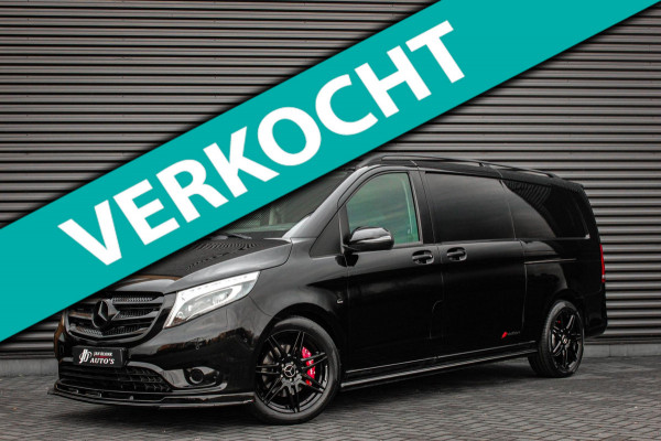 Mercedes-Benz Vito 190PK EXTRA LANG JB- EDITION FULL BLACK / AMG / SPOILER / VERLAGINGSVEREN / NAVIGATIE / SIDE- BARS / FULL / NAV