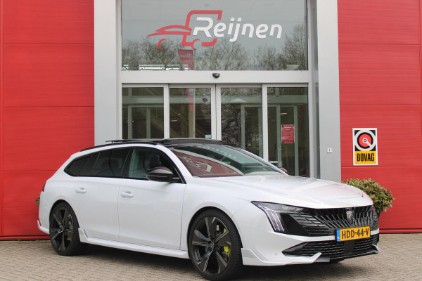 Peugeot 508 SW PSE 1.6 HYbrid 360PK AWD | PANORAMISCH SCHUIF/KANTELDAK | FOCAL® PREMIUM AUDIOSYSTEEM MET 10 SPEAKERS | MATRIX KOPLAMPEN | SFEERVERLICHTING | 360 HD PARKEERCAMERA'S | VERWARMDE VOORRUITRAND | DRAADLOOS APPLECARPLAY/ANDROID AUTO | NAVIGATIE | ADAPTIEVE CRUISE CONTROL | SPORT HIGH PERFORMANCE ONDERSTEL | ACTIVE SUSPENSION CONTROL | ANTIDIEFSTAL PACK (ALARM) | NIGHT VISION | 20" LICHTMETALEN ''EXXAR'' VELGEN | VERWARMBARE AGR SPORTSTOELEN MET MASSAGEFUNCTIE | BEKLEDING ''NAPPA LEDER''/ALCANTARA/3D STOF PSE | ELEKTRISCH BEDIENBARE ACHTERKLEP | PEUGEOT SPORT REMKLAUWEN I