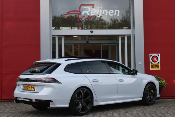 Peugeot 508 SW PSE 1.6 HYbrid 360PK AWD | PANORAMISCH SCHUIF/KANTELDAK | FOCAL® PREMIUM AUDIOSYSTEEM MET 10 SPEAKERS | MATRIX KOPLAMPEN | SFEERVERLICHTING | 360 HD PARKEERCAMERA'S | VERWARMDE VOORRUITRAND | DRAADLOOS APPLECARPLAY/ANDROID AUTO | NAVIGATIE | ADAPTIEVE CRUISE CONTROL | SPORT HIGH PERFORMANCE ONDERSTEL | ACTIVE SUSPENSION CONTROL | ANTIDIEFSTAL PACK (ALARM) | NIGHT VISION | 20" LICHTMETALEN ''EXXAR'' VELGEN | VERWARMBARE AGR SPORTSTOELEN MET MASSAGEFUNCTIE | BEKLEDING ''NAPPA LEDER''/ALCANTARA/3D STOF PSE | ELEKTRISCH BEDIENBARE ACHTERKLEP | PEUGEOT SPORT REMKLAUWEN I