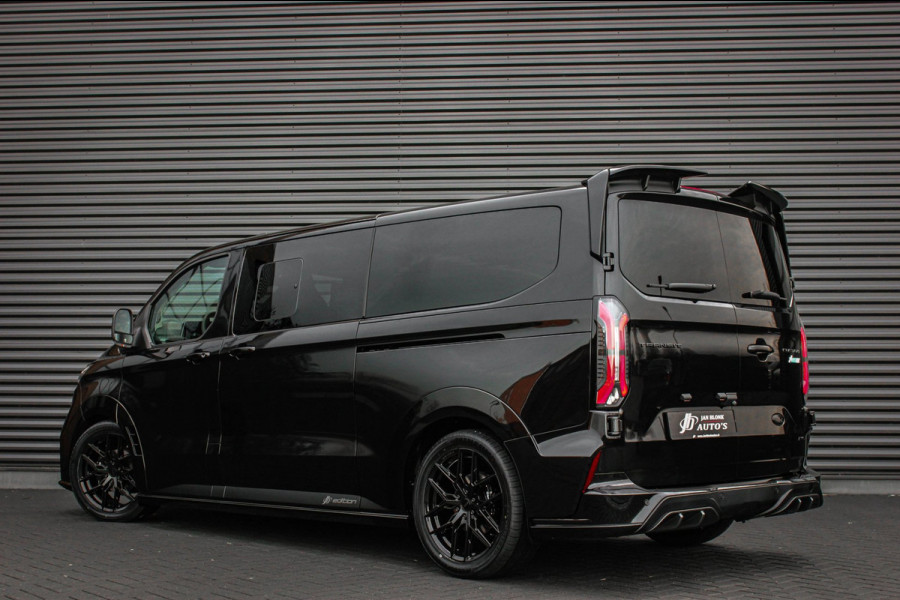Ford Transit Custom 320 2.0 TDCI L2H1 MS-RT DC AWD DUBBEL CABINE BPM VRIJ / KUIPSTOELEN / DIRECT RIJDEN / NAVIGATIE / FULL BLACK