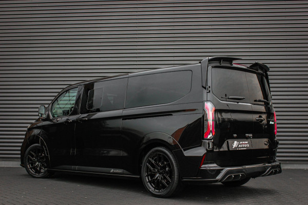 Ford Transit Custom 320 2.0 TDCI L2H1 MS-RT DC AWD DUBBEL CABINE BPM VRIJ / KUIPSTOELEN / DIRECT RIJDEN / NAVIGATIE / FULL BLACK