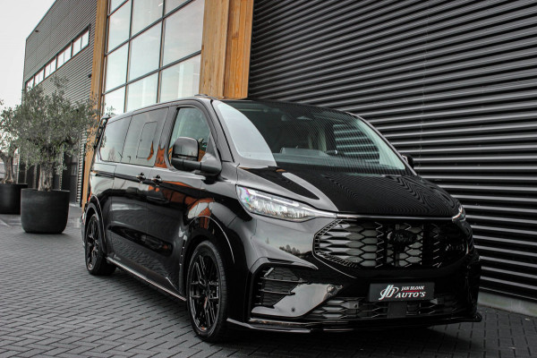 Ford Transit Custom 320 2.0 TDCI L2H1 MS-RT DC AWD DUBBEL CABINE BPM VRIJ / KUIPSTOELEN / DIRECT RIJDEN / NAVIGATIE / FULL BLACK