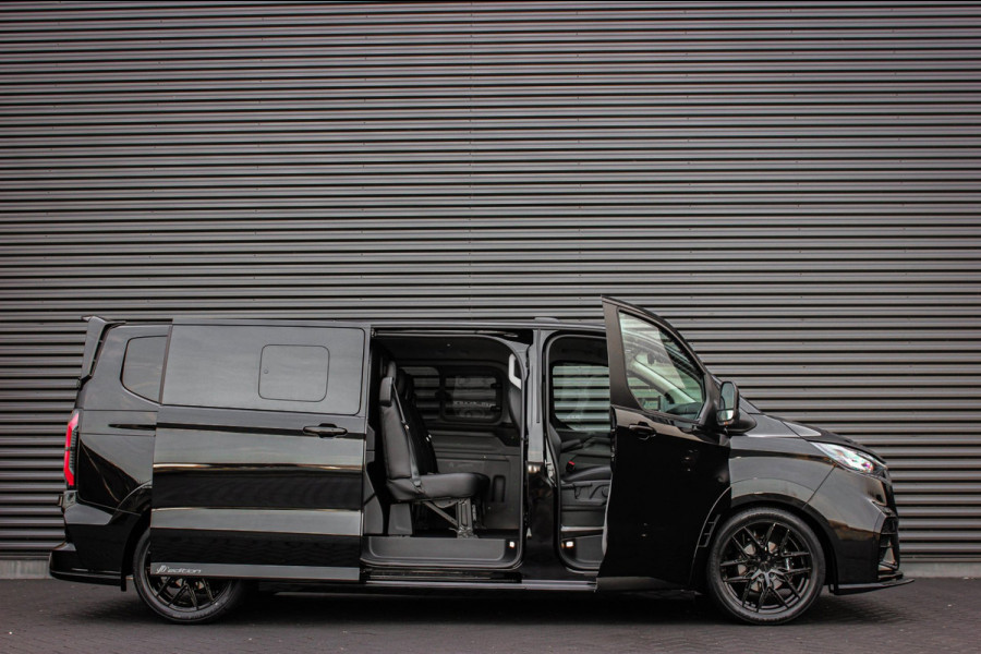 Ford Transit Custom 320 2.0 TDCI L2H1 MS-RT DC AWD DUBBEL CABINE BPM VRIJ / KUIPSTOELEN / DIRECT RIJDEN / NAVIGATIE / FULL BLACK