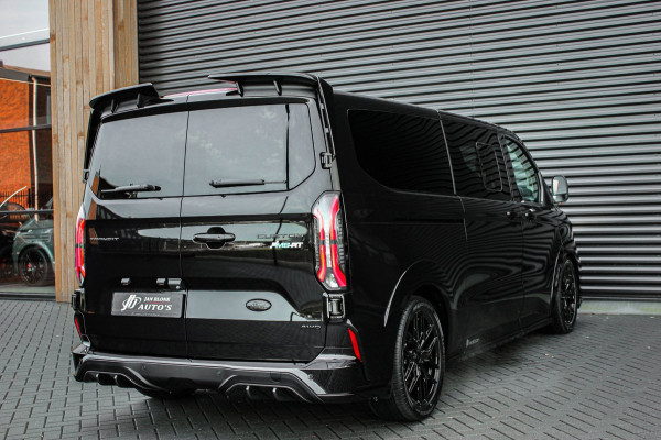 Ford Transit Custom 320 2.0 TDCI L2H1 MS-RT DC AWD DUBBEL CABINE BPM VRIJ / KUIPSTOELEN / DIRECT RIJDEN / NAVIGATIE / FULL BLACK