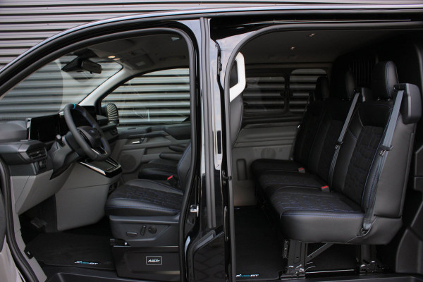 Ford Transit Custom 320 2.0 TDCI L2H1 MS-RT DC AWD DUBBEL CABINE BPM VRIJ / KUIPSTOELEN / DIRECT RIJDEN / NAVIGATIE / FULL BLACK