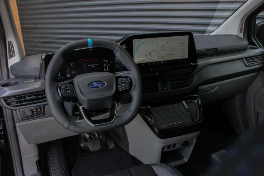 Ford Transit Custom 320 2.0 TDCI L2H1 MS-RT DC AWD DUBBEL CABINE BPM VRIJ / KUIPSTOELEN / DIRECT RIJDEN / NAVIGATIE / FULL BLACK