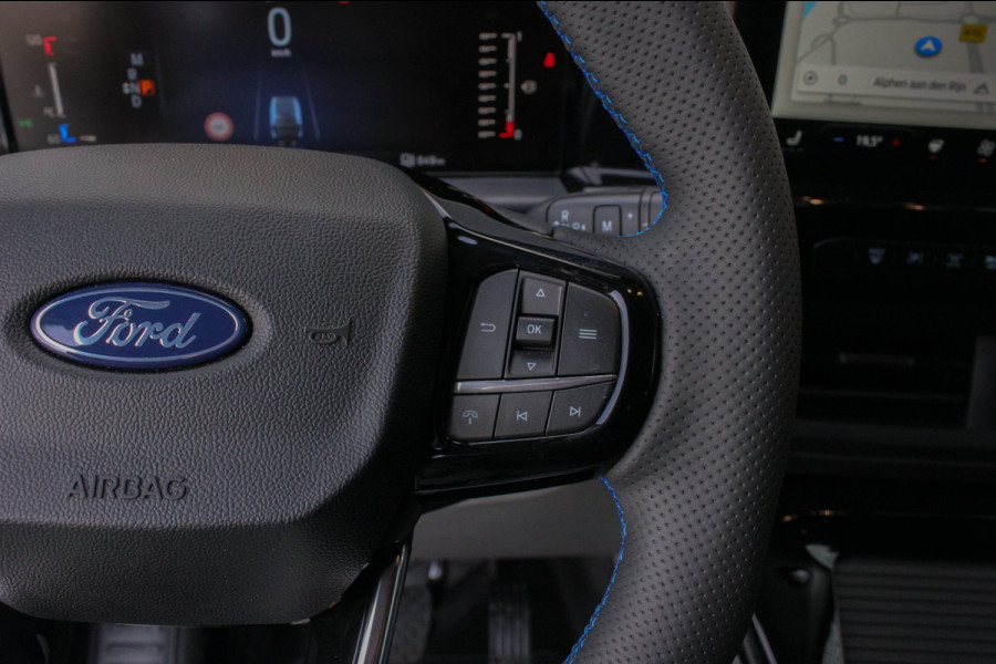 Ford Transit Custom 320 2.0 TDCI L2H1 MS-RT DC AWD DUBBEL CABINE BPM VRIJ / KUIPSTOELEN / DIRECT RIJDEN / NAVIGATIE / FULL BLACK