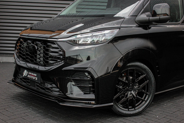 Ford Transit Custom 320 2.0 TDCI L2H1 MS-RT DC AWD DUBBEL CABINE BPM VRIJ / KUIPSTOELEN / DIRECT RIJDEN / NAVIGATIE / FULL BLACK