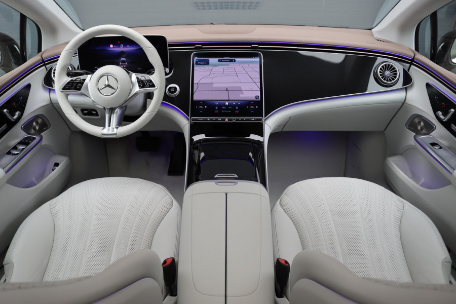 Mercedes-Benz EQE 300 Business Solution Premium 90 kWh | Luchtvering | Distronic+ | Panoramadak | Massage | Burmester | Digital Light | Surround Camera | Augmented Reality | Leder |  Stoelventilatie | Verwarmd Stuurwiel |