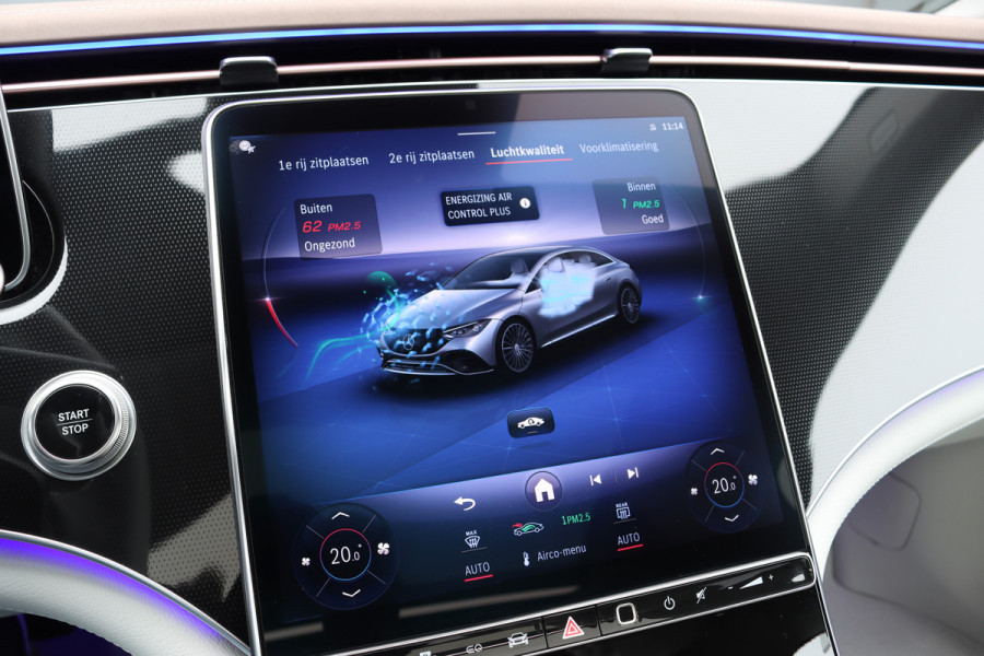 Mercedes-Benz EQE 300 Business Solution Premium 90 kWh | Luchtvering | Distronic+ | Panoramadak | Massage | Burmester | Digital Light | Surround Camera | Augmented Reality | Leder |  Stoelventilatie | Verwarmd Stuurwiel |