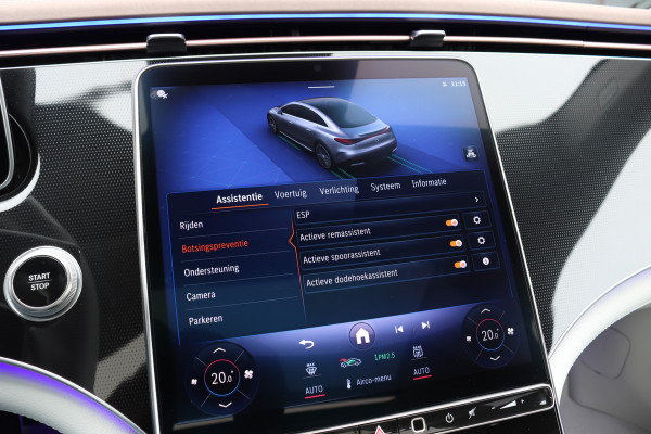 Mercedes-Benz EQE 300 Business Solution Premium 90 kWh | Luchtvering | Distronic+ | Panoramadak | Massage | Burmester | Digital Light | Surround Camera | Augmented Reality | Leder |  Stoelventilatie | Verwarmd Stuurwiel |