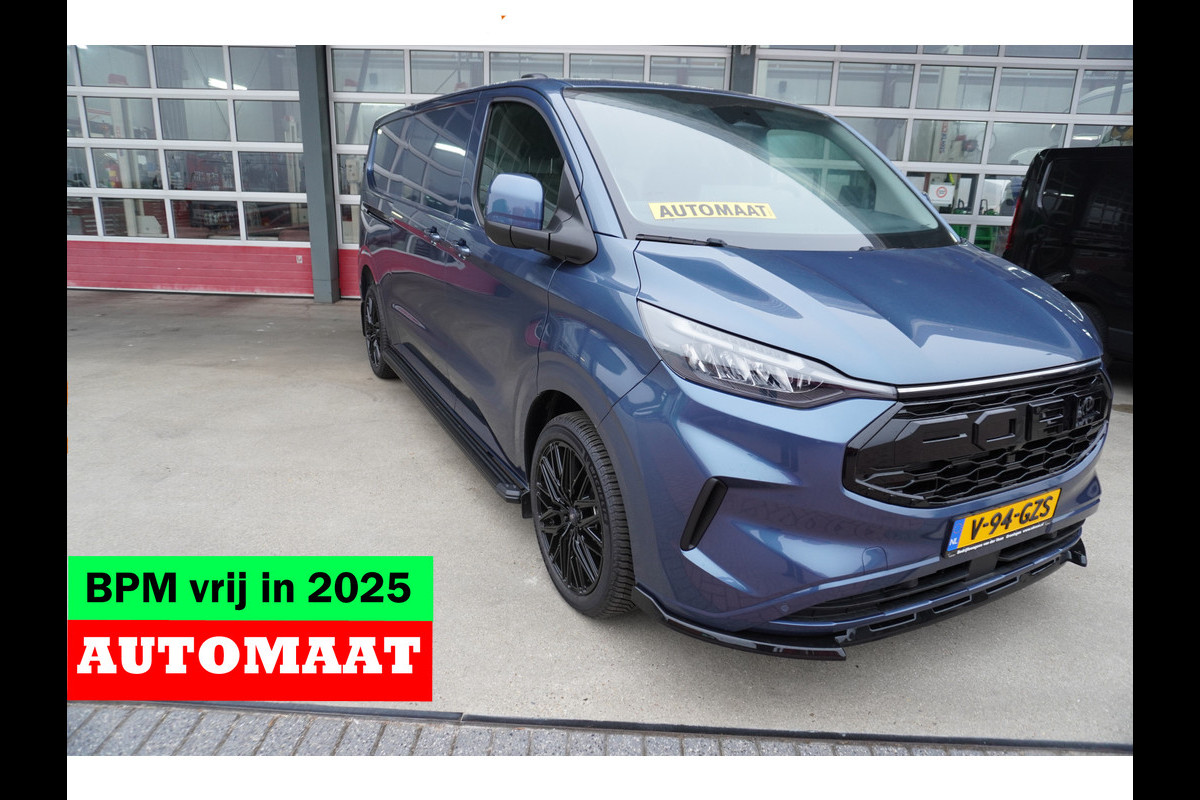 Ford Transit Custom 320L 2.0 TDCI 170PK L2H1 Limited Automaat Nr. V018 | Airco | adap.Cruise | Navi | Camera | Blis |20 inch Lm Velgen Raptor grill /Site steps met verlichting