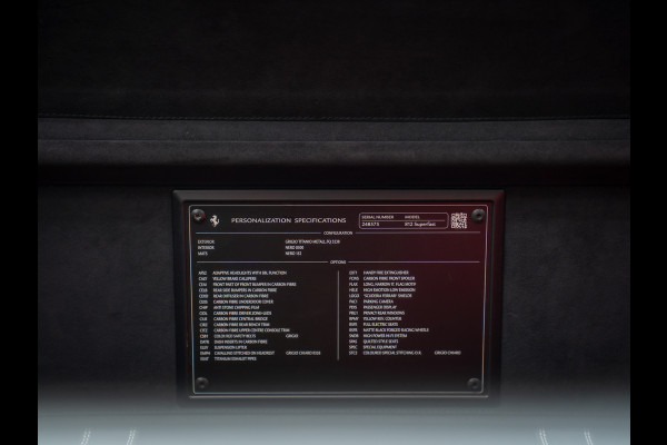 Ferrari 812 Superfast | Full carbon spec | Lift | Pass. display | JBL