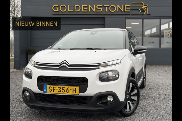 Citroën C3 1.2 PureTech S&S Shine Automaat,Camera,Navi,Pdc,Rijstrooksensor,Recent beurt gehad,Clima,Cruise,Lm velgen,110pk,N.A.P,Apk tot 02-2027