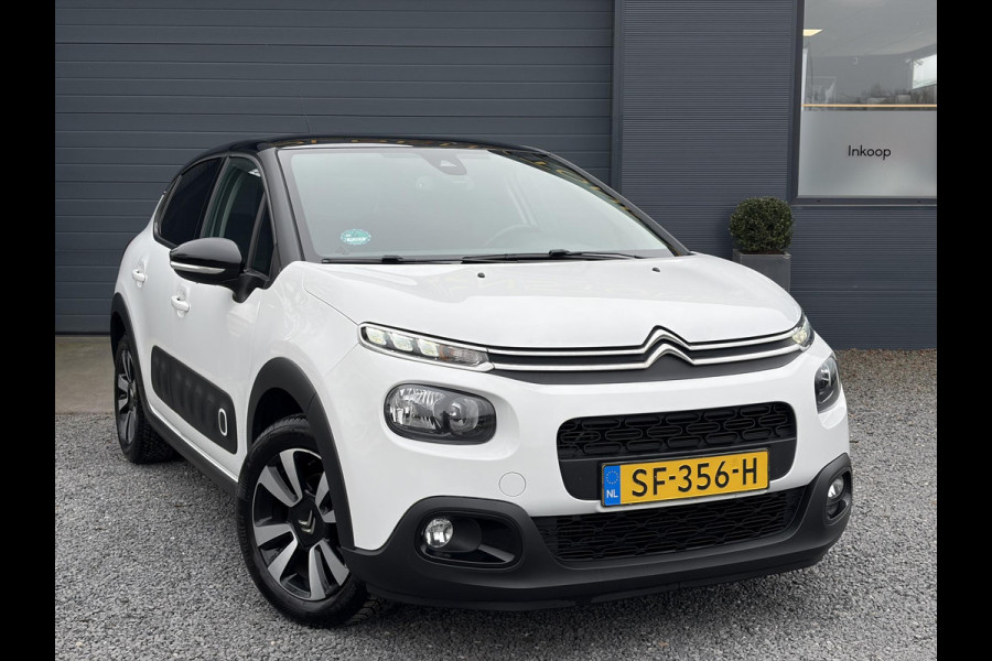 Citroën C3 1.2 PureTech S&S Shine Automaat,Camera,Navi,Pdc,Rijstrooksensor,Recent beurt gehad,Clima,Cruise,Lm velgen,110pk,N.A.P,Apk tot 02-2027