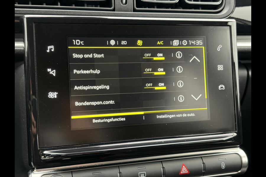 Citroën C3 1.2 PureTech S&S Shine Automaat,Camera,Navi,Pdc,Rijstrooksensor,Recent beurt gehad,Clima,Cruise,Lm velgen,110pk,N.A.P,Apk tot 02-2027