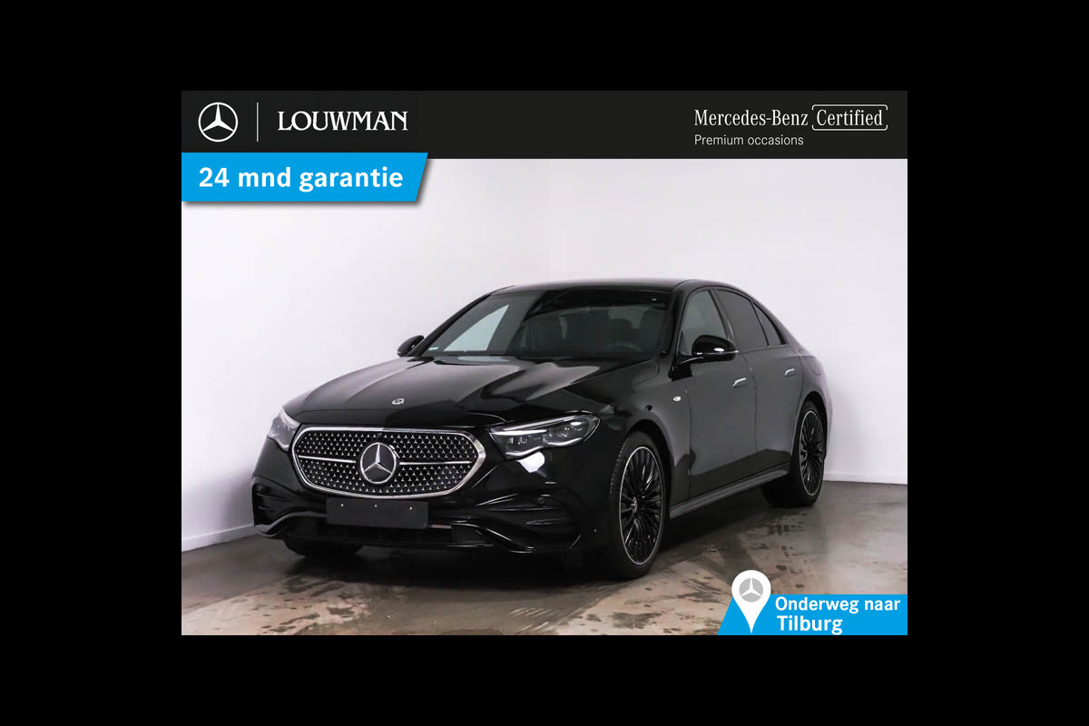 Mercedes-Benz E-Klasse 300 e AMG Plug-In Hybride AMG Line | Night Pakket | Panorama Schif-Kanteldak | MBUX Superscreen | Burmester® | 20 Inch AMG Velgen. Inclusief 24 maanden MB Certified garantie voor Europa.
