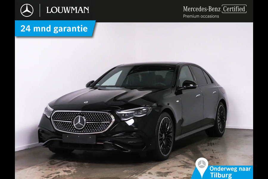 Mercedes-Benz E-Klasse 300 e AMG Plug-In Hybride AMG Line | Night Pakket | Panorama Schif-Kanteldak | MBUX Superscreen | Burmester® | 20 Inch AMG Velgen. Inclusief 24 maanden MB Certified garantie voor Europa.