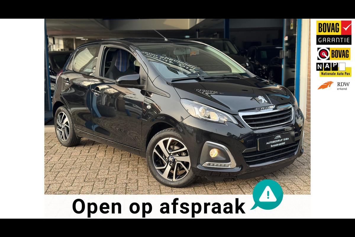 Peugeot 108 1.0 e-VTi Allure 2019 Zwart NAVI CLIMA LM NAP!