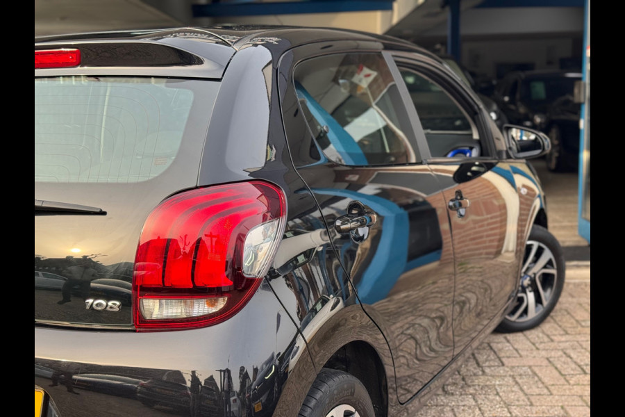 Peugeot 108 1.0 e-VTi Allure 2019 Zwart NAVI CLIMA LM NAP!