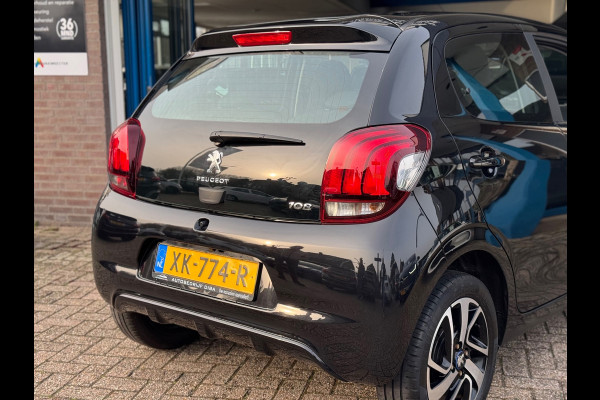 Peugeot 108 1.0 e-VTi Allure 2019 Zwart NAVI CLIMA LM NAP!