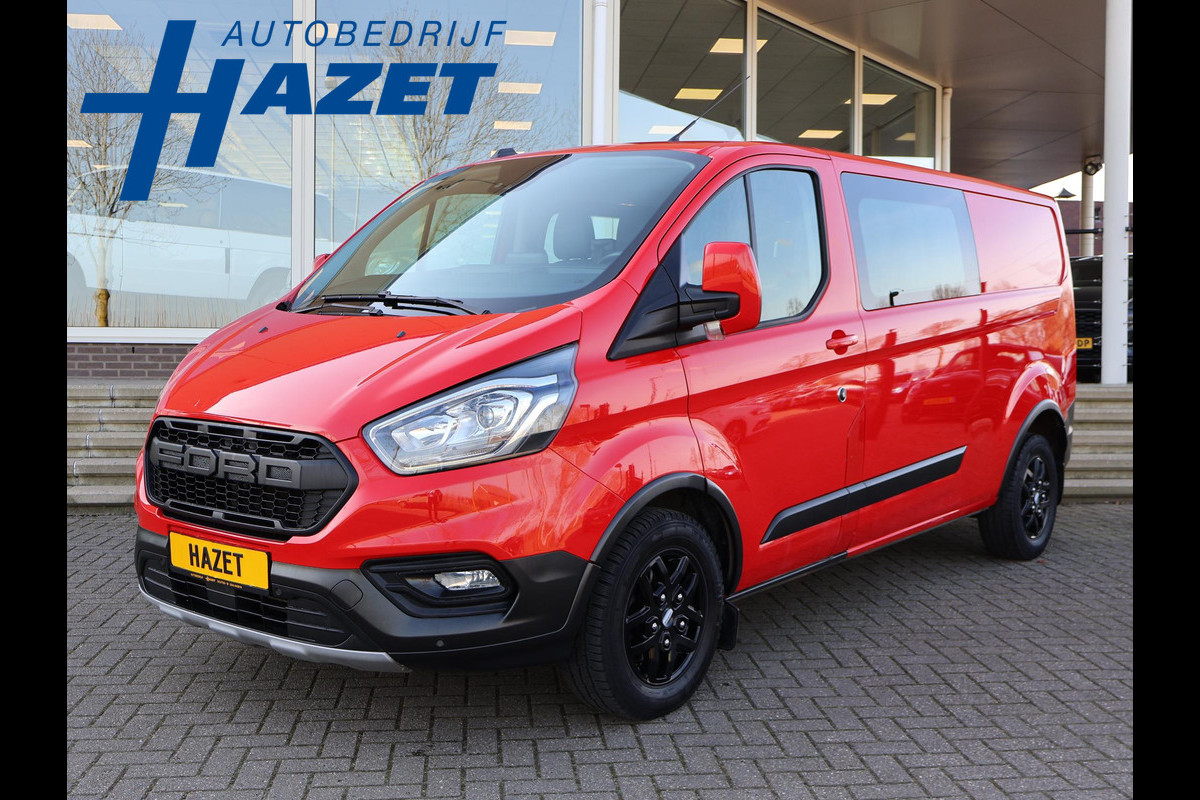 Ford Transit Custom 320 2.0 TDCI 130 PK TRAIL DUBBEL CABINE L2H1 6-PERS. + LEDER | RAPTOR GRILLE | CARPLAY | CAMERA | LMV