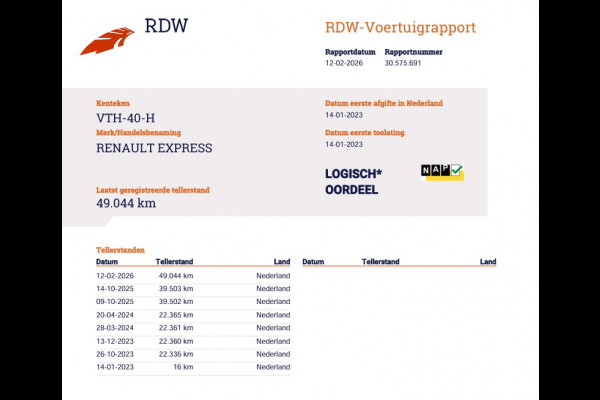 Renault Express 1.5 dCi 75pk Euro 6 - Trekhaak - Cruise - Airco