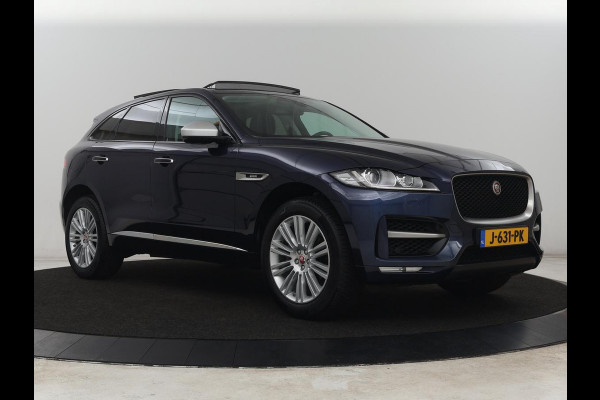 Jaguar F-Pace 2.0 R-Sport AWD 25t | Panoramadak | Leder | Stoelverwarming | Bi-Xenon | Camera | Navigatie | 20'' | Meridian Surround | Bluetooth | Cruise control | Parkeerhulp | Climate control