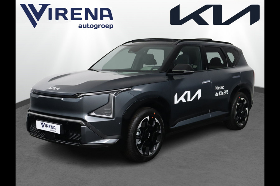 Kia EV5 - GT-Line Business Edition 81.4 kWh - Panoramadak met schuif-/kantelfunctie - Stoel-/Stuurverwarming - Apple Carplay/Android Auto - Elektrische Achterklep - Fabrieksgarantie tot 2033