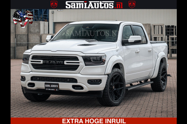 Dodge Ram V8 5.7 402PK | LARAMIE SPORT | Krachtige Hemi | Panorama Dak | 12' Scherm | LPG | Comfortabele Dubbele Cabine met Royale 5 Zitplaatsen | NIEUW EN BPM vrij | Nu Leverbaar uit Voorraad | Nr 2529 - 1277 |