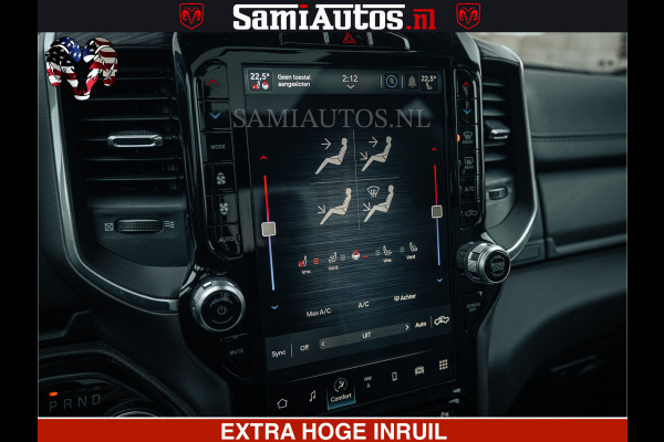 Dodge Ram V8 5.7 402PK | LARAMIE SPORT | Krachtige Hemi | Panorama Dak | 12' Scherm | LPG | Comfortabele Dubbele Cabine met Royale 5 Zitplaatsen | NIEUW EN BPM vrij | Nu Leverbaar uit Voorraad | Nr 2529 - 1277 |