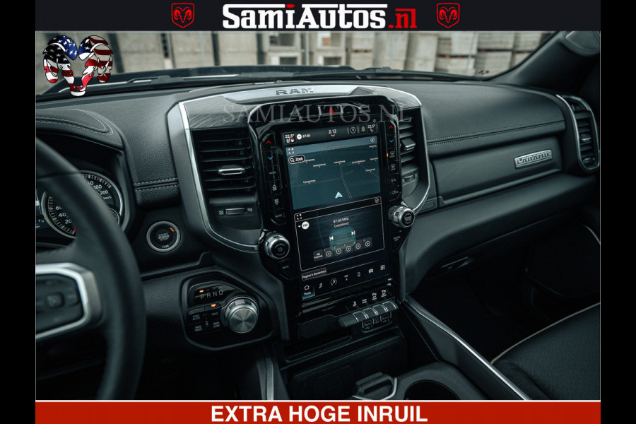 Dodge Ram V8 5.7 402PK | LARAMIE SPORT | Krachtige Hemi | Panorama Dak | 12' Scherm | LPG | Comfortabele Dubbele Cabine met Royale 5 Zitplaatsen | NIEUW EN BPM vrij | Nu Leverbaar uit Voorraad | Nr 2529 - 1277 |