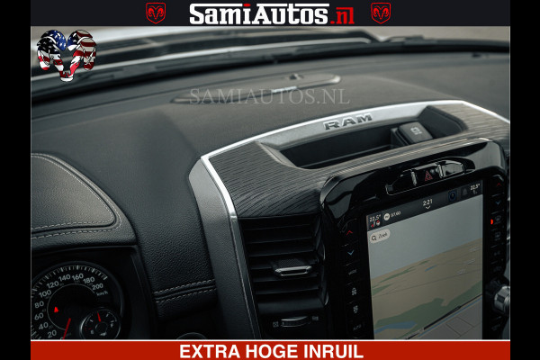Dodge Ram V8 5.7 402PK | LARAMIE SPORT | Krachtige Hemi | Panorama Dak | 12' Scherm | LPG | Comfortabele Dubbele Cabine met Royale 5 Zitplaatsen | NIEUW EN BPM vrij | Nu Leverbaar uit Voorraad | Nr 2529 - 1277 |