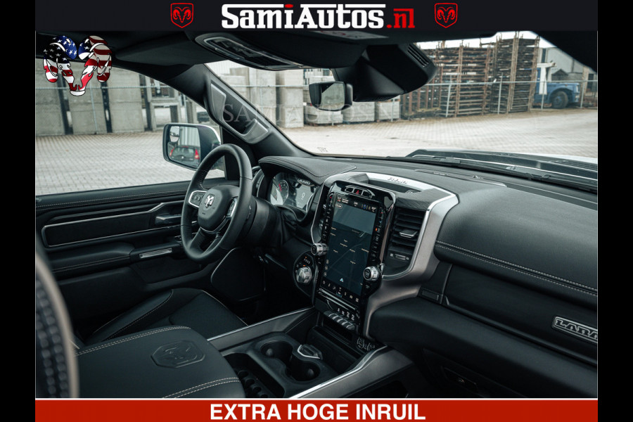 Dodge Ram V8 5.7 402PK | LARAMIE SPORT | Krachtige Hemi | Panorama Dak | 12' Scherm | LPG | Comfortabele Dubbele Cabine met Royale 5 Zitplaatsen | NIEUW EN BPM vrij | Nu Leverbaar uit Voorraad | Nr 2529 - 1277 |