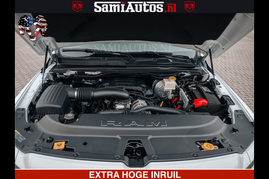 Dodge Ram V8 5.7 402PK | LARAMIE SPORT | Krachtige Hemi | Panorama Dak | 12' Scherm | LPG | Comfortabele Dubbele Cabine met Royale 5 Zitplaatsen | NIEUW EN BPM vrij | Nu Leverbaar uit Voorraad | Nr 2529 - 1277 |