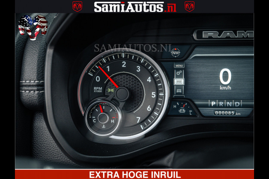Dodge Ram V8 5.7 402PK | LARAMIE SPORT | Krachtige Hemi | Panorama Dak | 12' Scherm | LPG | Comfortabele Dubbele Cabine met Royale 5 Zitplaatsen | NIEUW EN BPM vrij | Nu Leverbaar uit Voorraad | Nr 2529 - 1277 |