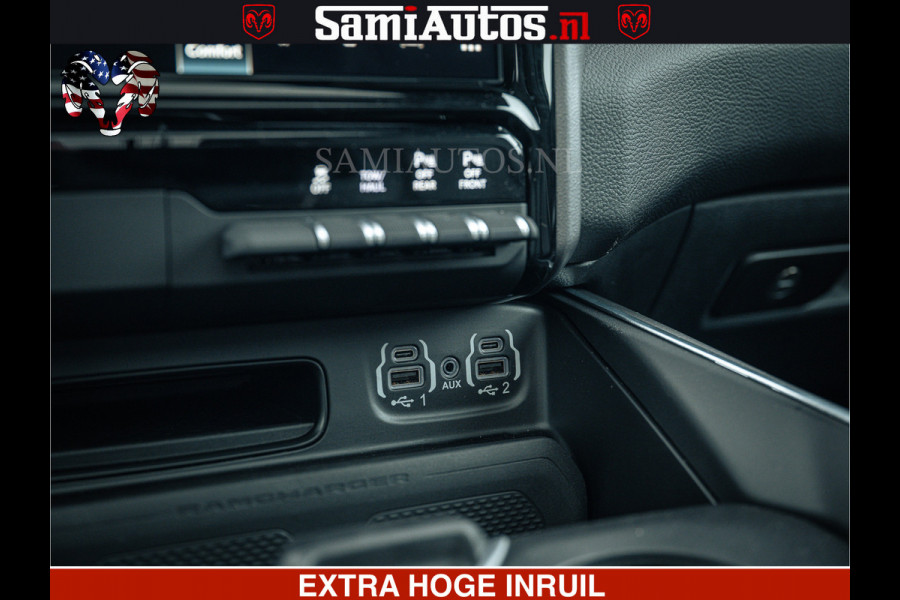 Dodge Ram V8 5.7 402PK | LARAMIE SPORT | Krachtige Hemi | Panorama Dak | 12' Scherm | LPG | Comfortabele Dubbele Cabine met Royale 5 Zitplaatsen | NIEUW EN BPM vrij | Nu Leverbaar uit Voorraad | Nr 2529 - 1277 |
