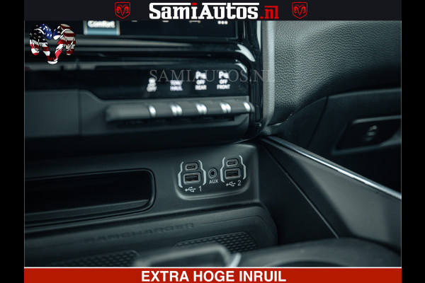 Dodge Ram V8 5.7 402PK | LARAMIE SPORT | Krachtige Hemi | Panorama Dak | 12' Scherm | LPG | Comfortabele Dubbele Cabine met Royale 5 Zitplaatsen | NIEUW EN BPM vrij | Nu Leverbaar uit Voorraad | Nr 2529 - 1277 |