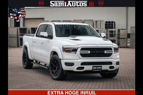 Dodge Ram V8 5.7 402PK | LARAMIE SPORT | Krachtige Hemi | Panorama Dak | 12' Scherm | LPG | Comfortabele Dubbele Cabine met Royale 5 Zitplaatsen | NIEUW EN BPM vrij | Nu Leverbaar uit Voorraad | Nr 2529 - 1277 |