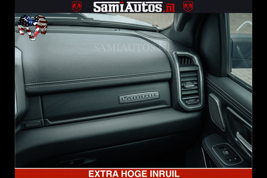Dodge Ram V8 5.7 402PK | LARAMIE SPORT | Krachtige Hemi | Panorama Dak | 12' Scherm | LPG | Comfortabele Dubbele Cabine met Royale 5 Zitplaatsen | NIEUW EN BPM vrij | Nu Leverbaar uit Voorraad | Nr 2529 - 1277 |