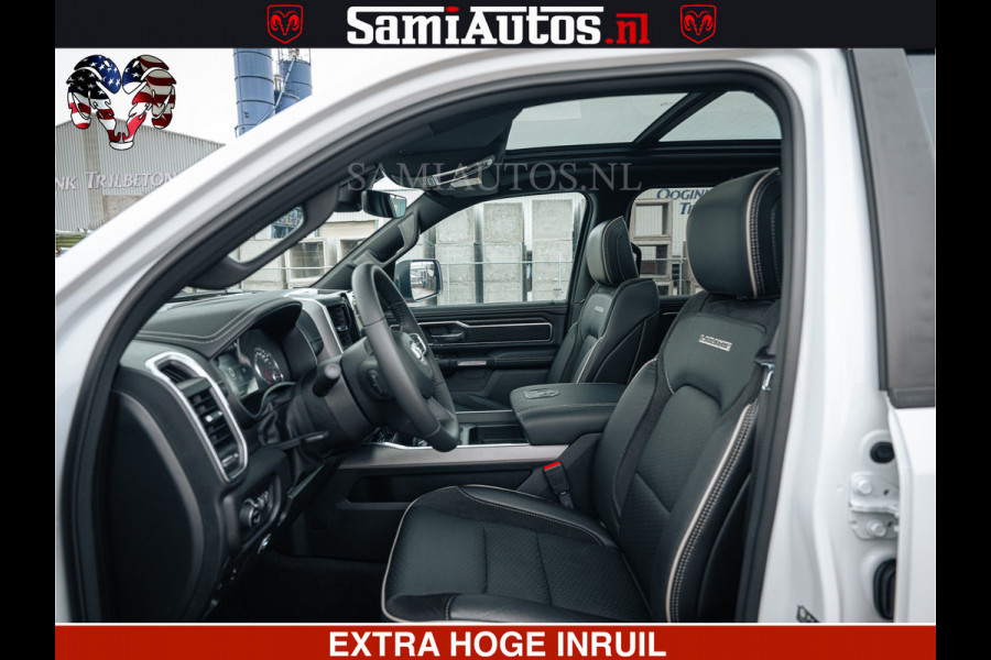 Dodge Ram V8 5.7 402PK | LARAMIE SPORT | Krachtige Hemi | Panorama Dak | 12' Scherm | LPG | Comfortabele Dubbele Cabine met Royale 5 Zitplaatsen | NIEUW EN BPM vrij | Nu Leverbaar uit Voorraad | Nr 2529 - 1277 |
