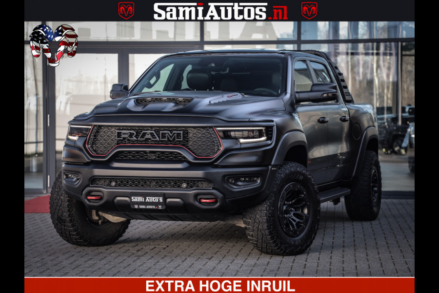 Dodge Ram 1500 TRX 6.2 4X4 | FULL PPF WRAP | HELLCAT | DIGI CLUSTER | RAMBAR | BEADLOCK WHEELS | PANORAMA | HEADUP | 360CAM | 12'' MULTIMEDIA | CARBON PACK | 3500KG | ZEER EXCLUSIEF