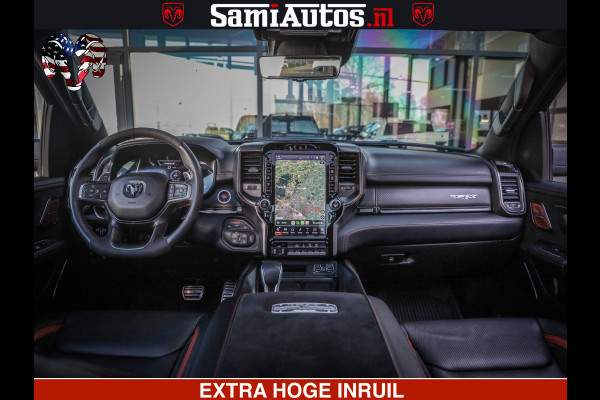 Dodge Ram 1500 TRX 6.2 4X4 | FULL PPF WRAP | HELLCAT | DIGI CLUSTER | RAMBAR | BEADLOCK WHEELS | PANORAMA | HEADUP | 360CAM | 12'' MULTIMEDIA | CARBON PACK | 3500KG | ZEER EXCLUSIEF