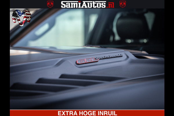 Dodge Ram 1500 TRX 6.2 4X4 | FULL PPF WRAP | HELLCAT | DIGI CLUSTER | RAMBAR | BEADLOCK WHEELS | PANORAMA | HEADUP | 360CAM | 12'' MULTIMEDIA | CARBON PACK | 3500KG | ZEER EXCLUSIEF