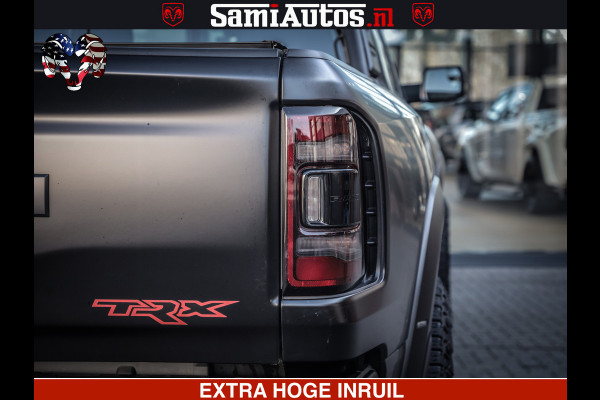 Dodge Ram 1500 TRX 6.2 4X4 | FULL PPF WRAP | HELLCAT | DIGI CLUSTER | RAMBAR | BEADLOCK WHEELS | PANORAMA | HEADUP | 360CAM | 12'' MULTIMEDIA | CARBON PACK | 3500KG | ZEER EXCLUSIEF