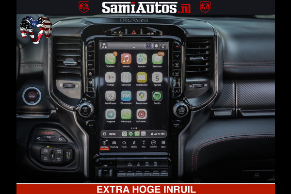 Dodge Ram 1500 TRX 6.2 4X4 | FULL PPF WRAP | HELLCAT | DIGI CLUSTER | RAMBAR | BEADLOCK WHEELS | PANORAMA | HEADUP | 360CAM | 12'' MULTIMEDIA | CARBON PACK | 3500KG | ZEER EXCLUSIEF