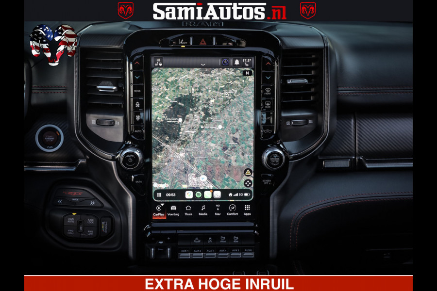 Dodge Ram 1500 TRX 6.2 4X4 | FULL PPF WRAP | HELLCAT | DIGI CLUSTER | RAMBAR | BEADLOCK WHEELS | PANORAMA | HEADUP | 360CAM | 12'' MULTIMEDIA | CARBON PACK | 3500KG | ZEER EXCLUSIEF