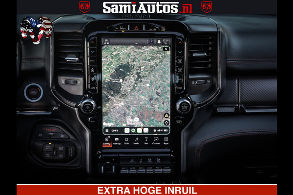 Dodge Ram 1500 TRX 6.2 4X4 | FULL PPF WRAP | HELLCAT | DIGI CLUSTER | RAMBAR | BEADLOCK WHEELS | PANORAMA | HEADUP | 360CAM | 12'' MULTIMEDIA | CARBON PACK | 3500KG | ZEER EXCLUSIEF