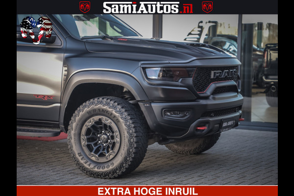 Dodge Ram 1500 TRX 6.2 4X4 | FULL PPF WRAP | HELLCAT | DIGI CLUSTER | RAMBAR | BEADLOCK WHEELS | PANORAMA | HEADUP | 360CAM | 12'' MULTIMEDIA | CARBON PACK | 3500KG | ZEER EXCLUSIEF